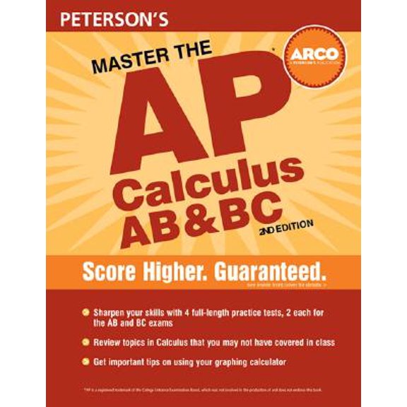 Pre-Owned Peterson's Master AP Calculus AB & BC (Peterson's Ap Calculus Ab & Bc) Paperback