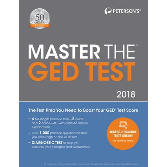 Pre-Owned Master the GED Test 2018 (Paperback) 0768941911 9780768941913