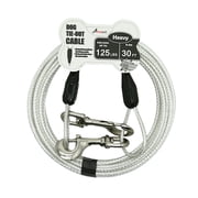Petest 30ft Reflective Tie-out Cable for Heavy Dogs Up To 125 Pounds