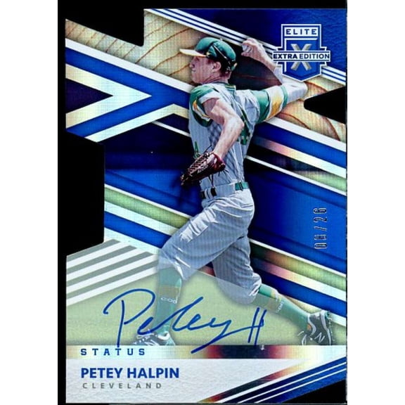 Petey Halpin Card 2020 Elite Extra Edition Signatures Status Die Cut #83