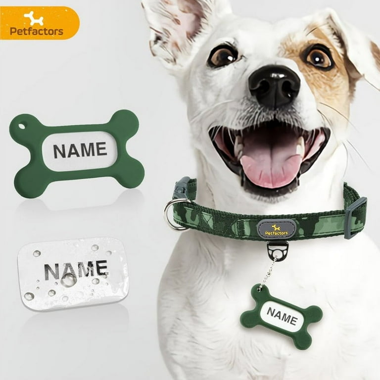 Petfactors Adjustable Dog Collar with Personalized Tags Custom Pets Collar DIY Name Phone Number with Superior Material Durable Comfy 10 Patterns Walmart