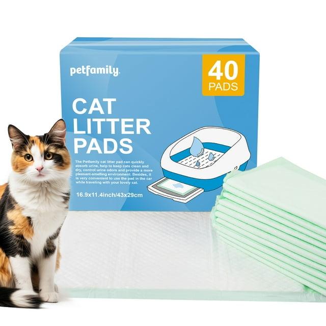 Petfamily Cat Litter Box Pads, Generic Refill for Tidy Cats Breeze