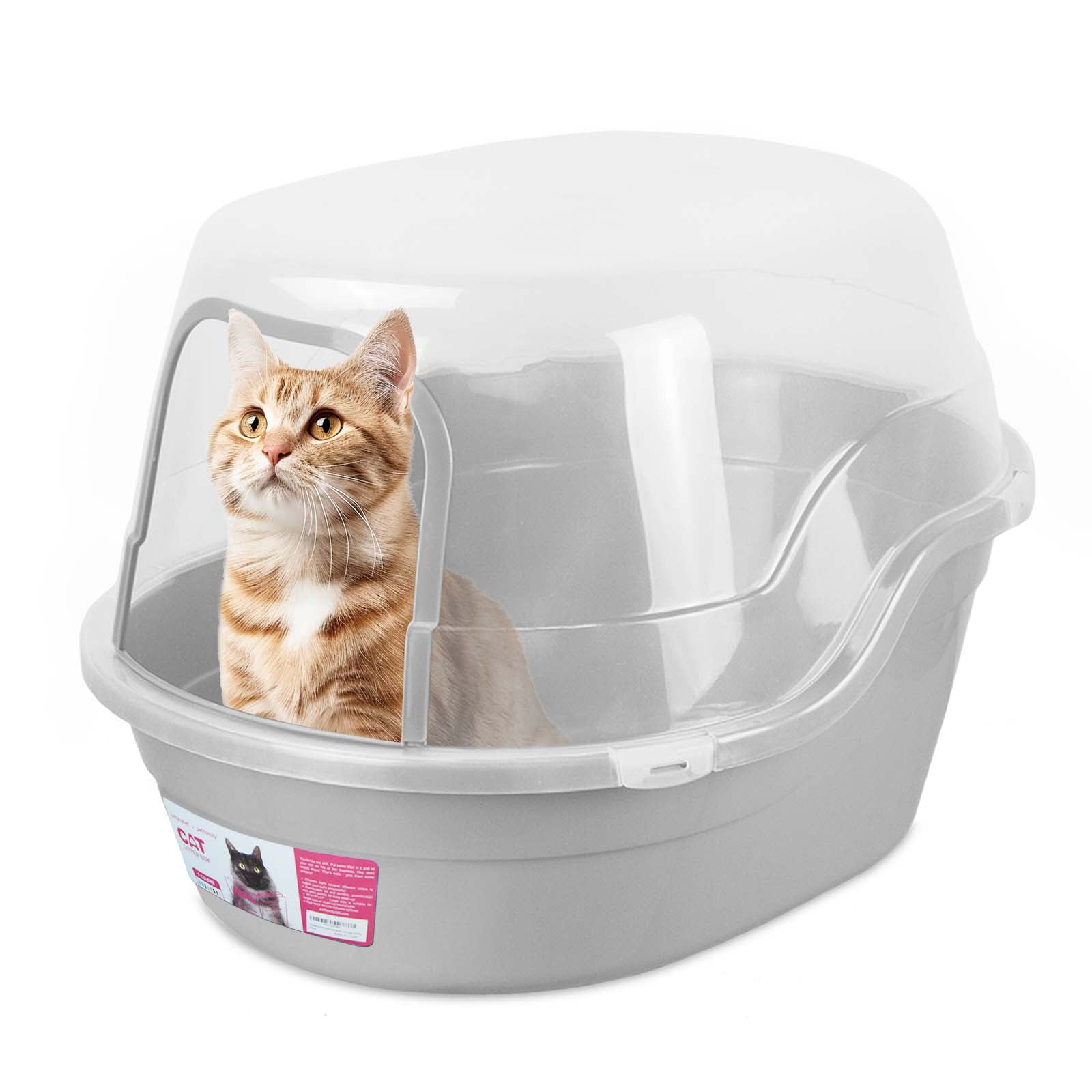 Extra large hooded cat litter box best sale