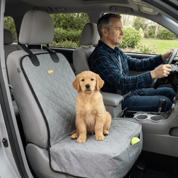Petfield Front Seat Dog Cover for Car Truck SUV - Waterproof Non-Slip Washable Pet Protector