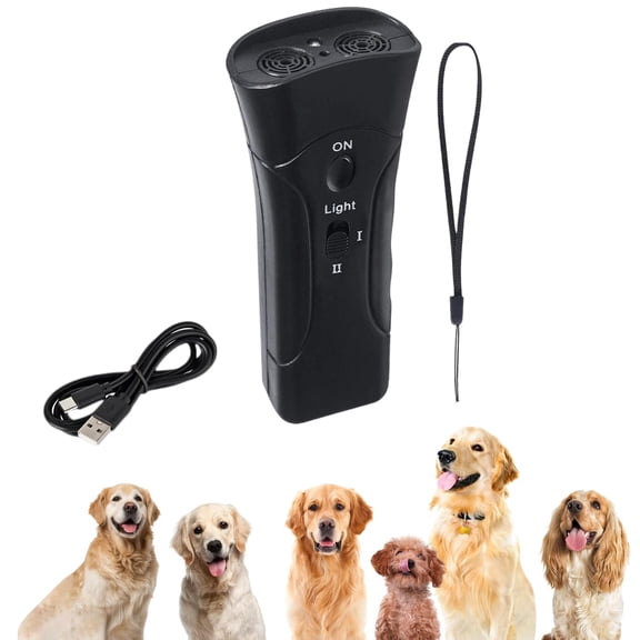 Petgentle Anti Barking Device, Handheld Ultrasonic Dog Trainer, Portable Bark Deterrent for Controlling Dog Barking, Stop Neighbor's Dog Barking (1Pcs)