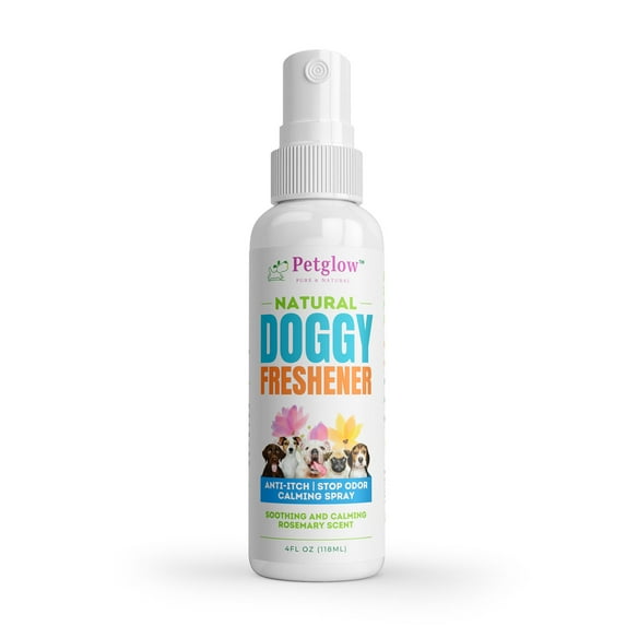 Petglow Dog Deodorizing Spray Dog Deodorant all Natural for Smelly Dog Skin Moisturizer, 4 fl Oz