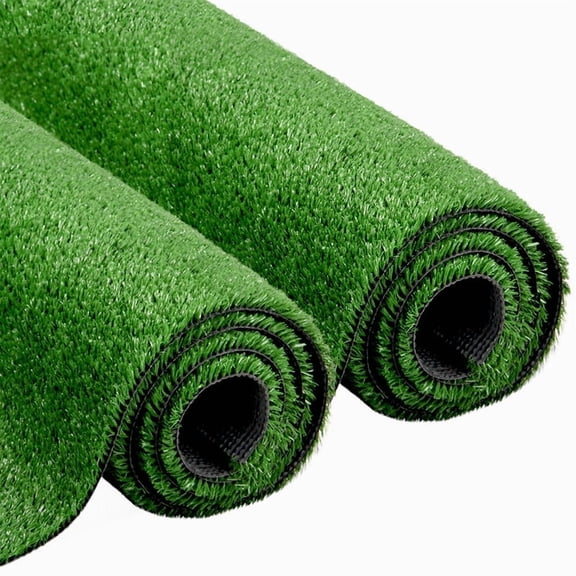Petgrow Artificial Grass Turf Lawn Outdoor Indoor 5FTx10FT(50 Square FT) Fake Grass Carpet for Pets 0.4 Inch Faux Grass Rug with Drain Holes for Garden Lawn Balcony Party Wedding Christmas Rug