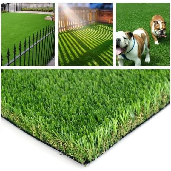 Petgrow Customized Sizes Artificial Grass Turf 3FTX27FT - Indoor Outdoor Garden Lawn Landscape Balcony Synthetic Turf Mat - Thick Fake Grass Pet Pad