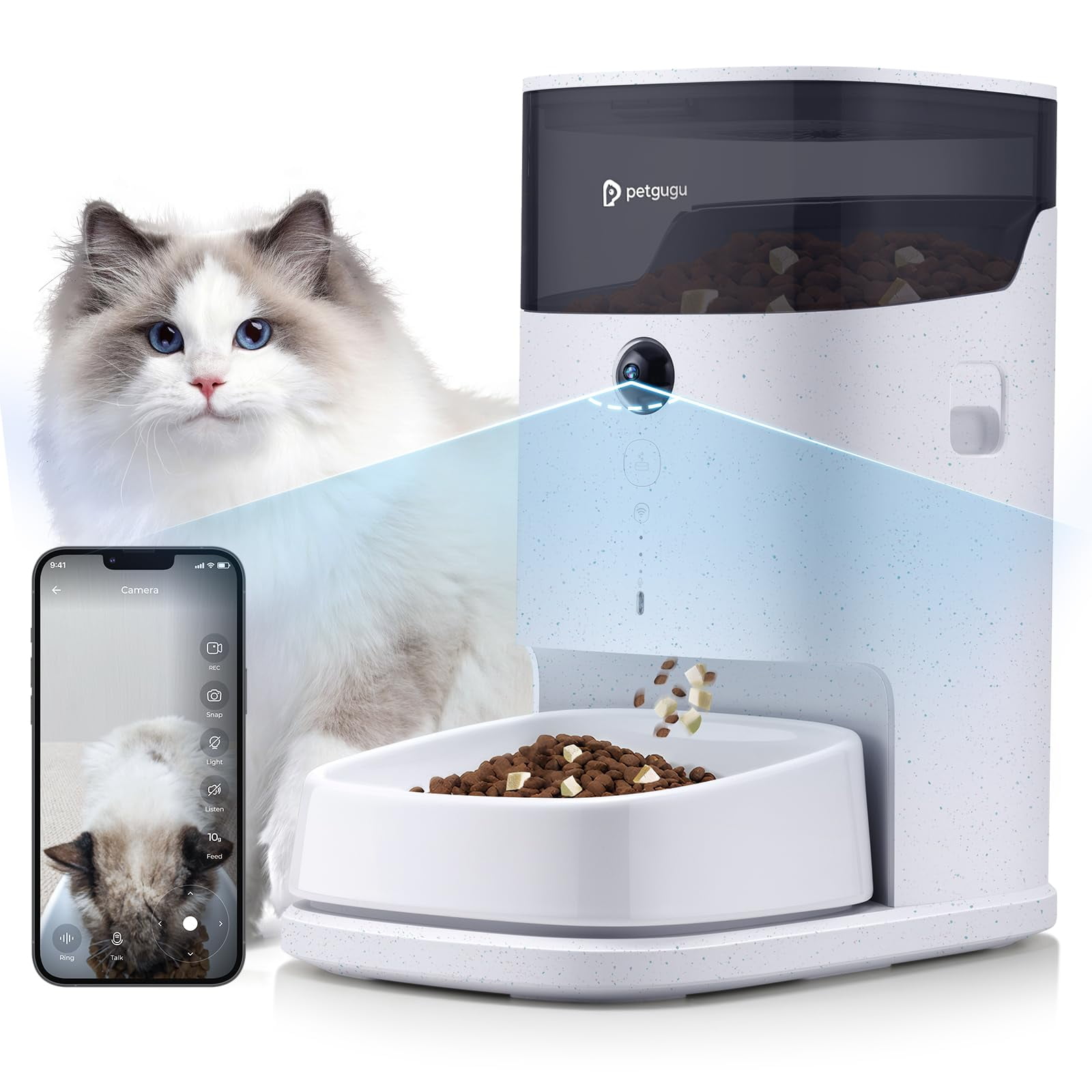 Automatic pet feeder with app sales