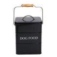 thumbnail image 1 of Pethiy Dog Food Storage Container,Airtight Pet Food Containers for Cat,Dog,Bird,Hold up 5LBs Farmhouse Cat Food Bin with Scoop,Dog Black, 1 of 7