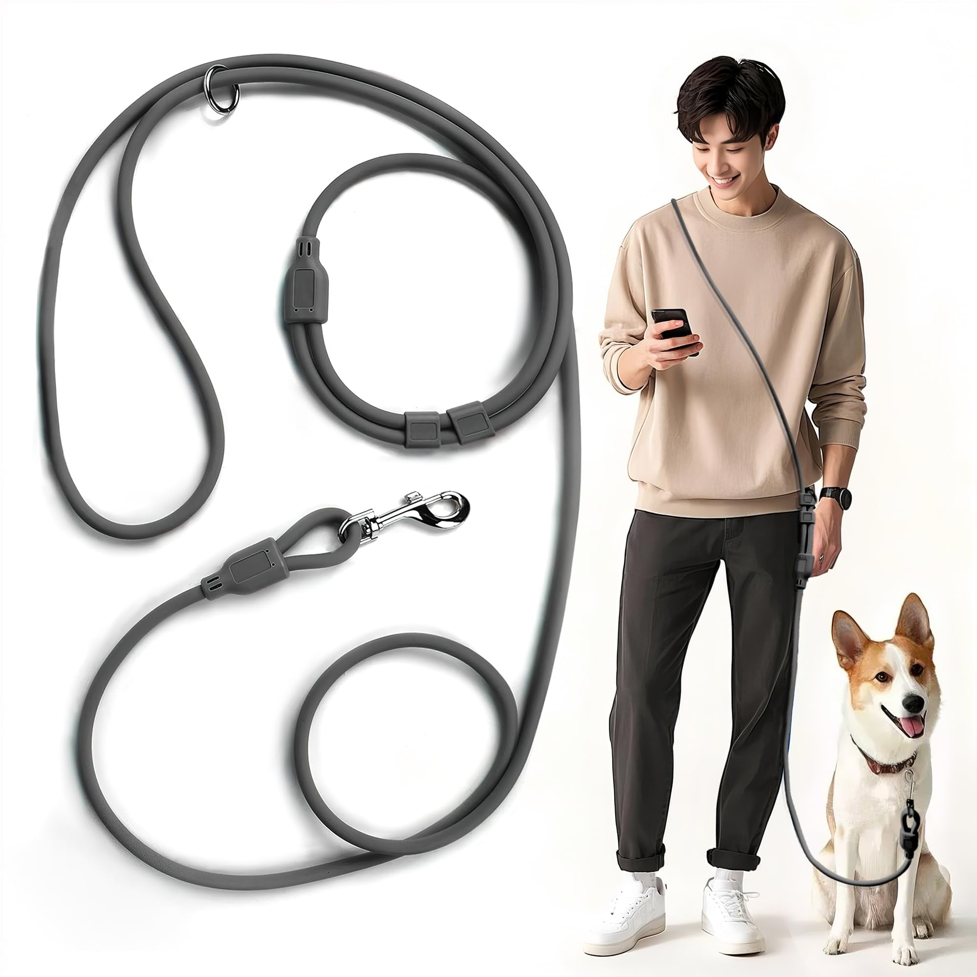 Pawstrip Hands Free Dog Leash Multifunctional Waist Leash For