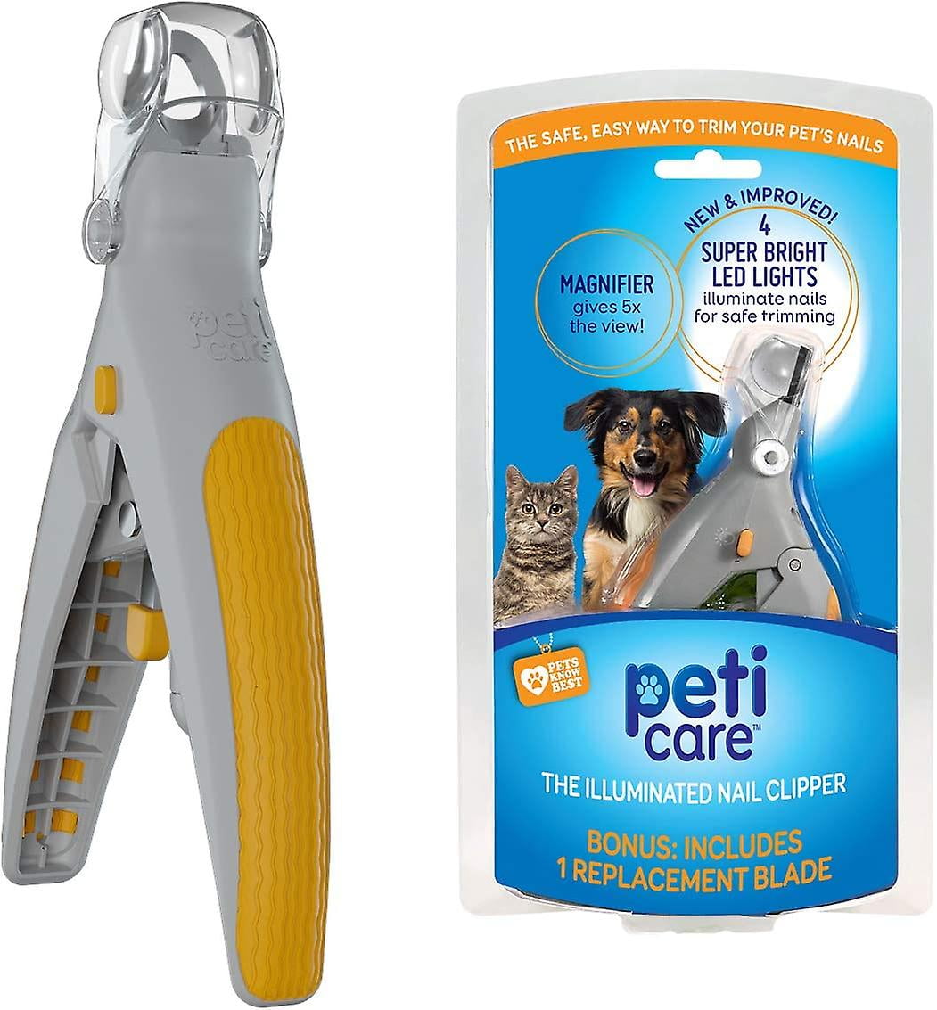 Aiitle Dog & Cat Pets Nail Clippers with LED Lights Yellow – AIITLE