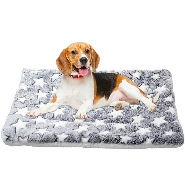 Petimi Dog Crate Pad, Dog Bed Mat, Pet Sleep Mat Soft for Medium Large