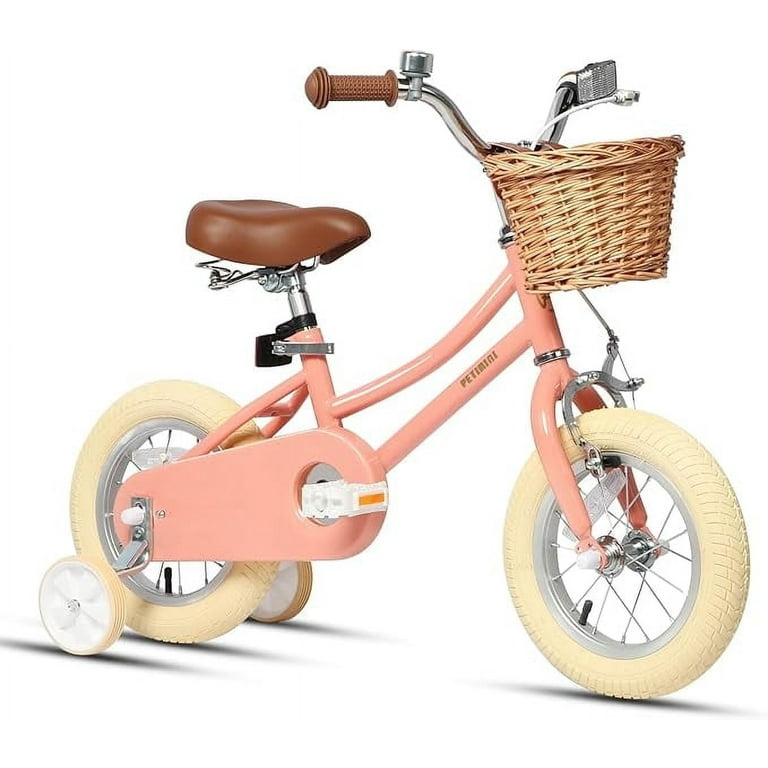 Petimini 12 Inch Kids Bike for Age Years Old Little Girls