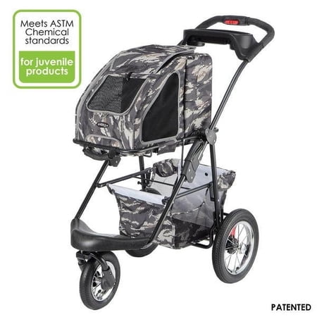 Petique 5-in-1 Pet Stroller Travel System Army Camo