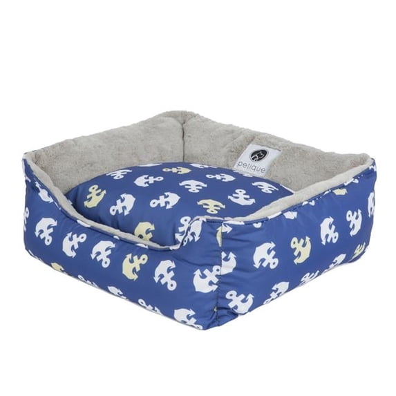 Petique BD02502004 Anchors Away Reversible Pet Bed, Small
