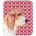 thumbnail image 1 of Petit Basset Griffon Vendeen Hearts Love Mouse Pad, Hot Pad Trivet, 1 of 1