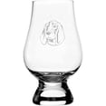 thumbnail image 1 of Petit Bleu de Gascogne Dog Themed Etched 6.5oz Glencairn Whisky Glass, 1 of 1