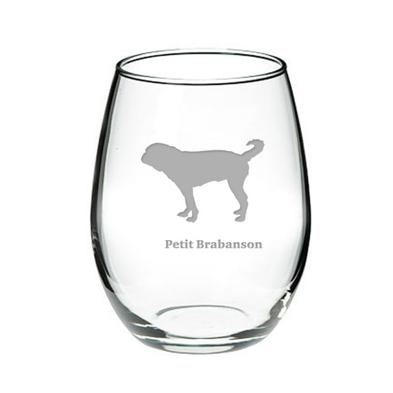 Petit Brabanson Deep Etched Stemless Red Wine Glass