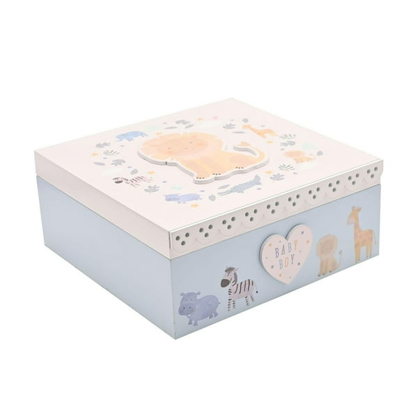 Petit Cheri Lion Keepsake Box - Baby Boy