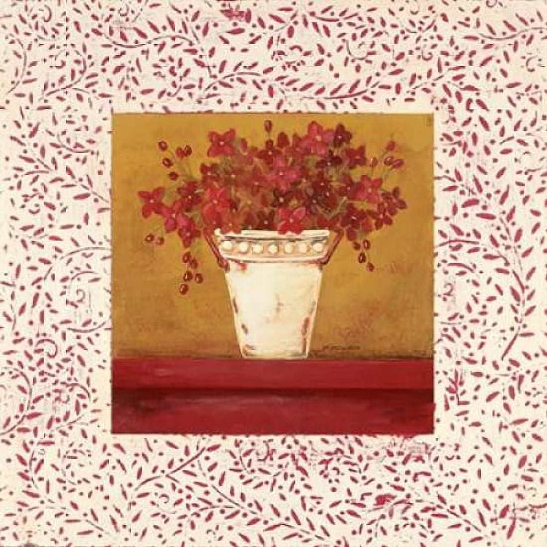 Petit Fleur II Canvas Art - Jo Moulton (24 x 24)