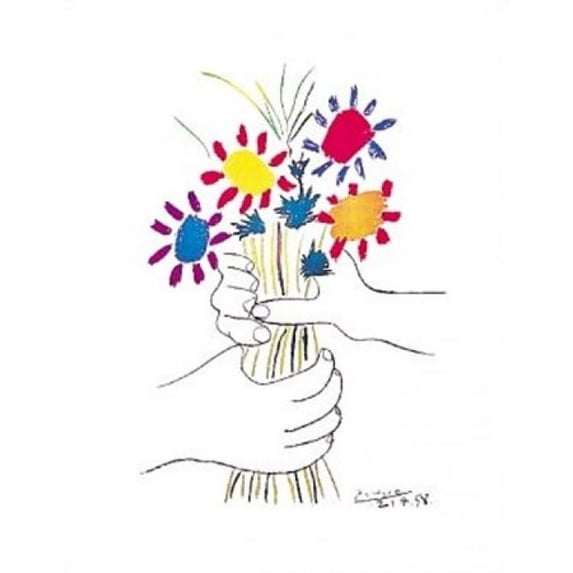 Petit Fleurs Laminated Poster by Pablo Picasso (11 x 14)