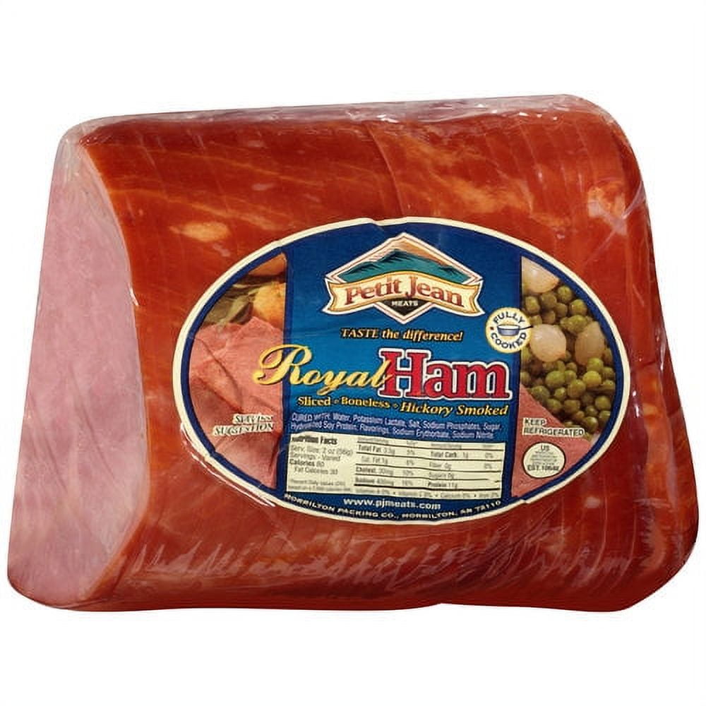 Petit Jean Meats Hickory Smoked Boneless Sliced Royal Ham, 1.5 lb