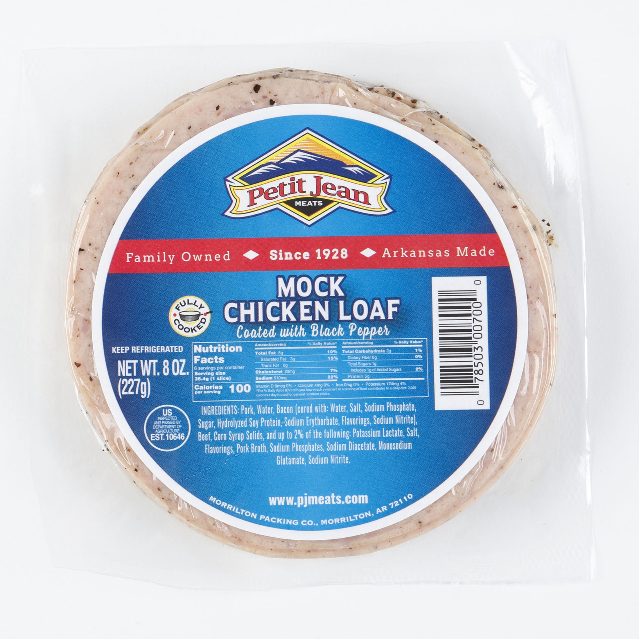 Petit Jean Meats Mock Chicken Loaf, 8 oz