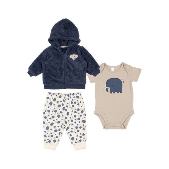 Petit Lem Baby Boy 3 Pc Hoodie Outfit Set, Sizes 3 Months-24 Months