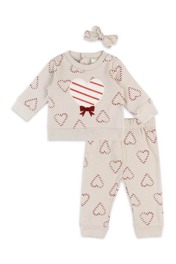 Baby Girl Sweatshirt Set (3M-24M)