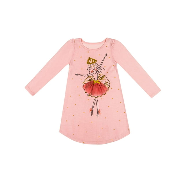 Petit Lem Girls ballerina pajama nightgown (little girl & big girl ...