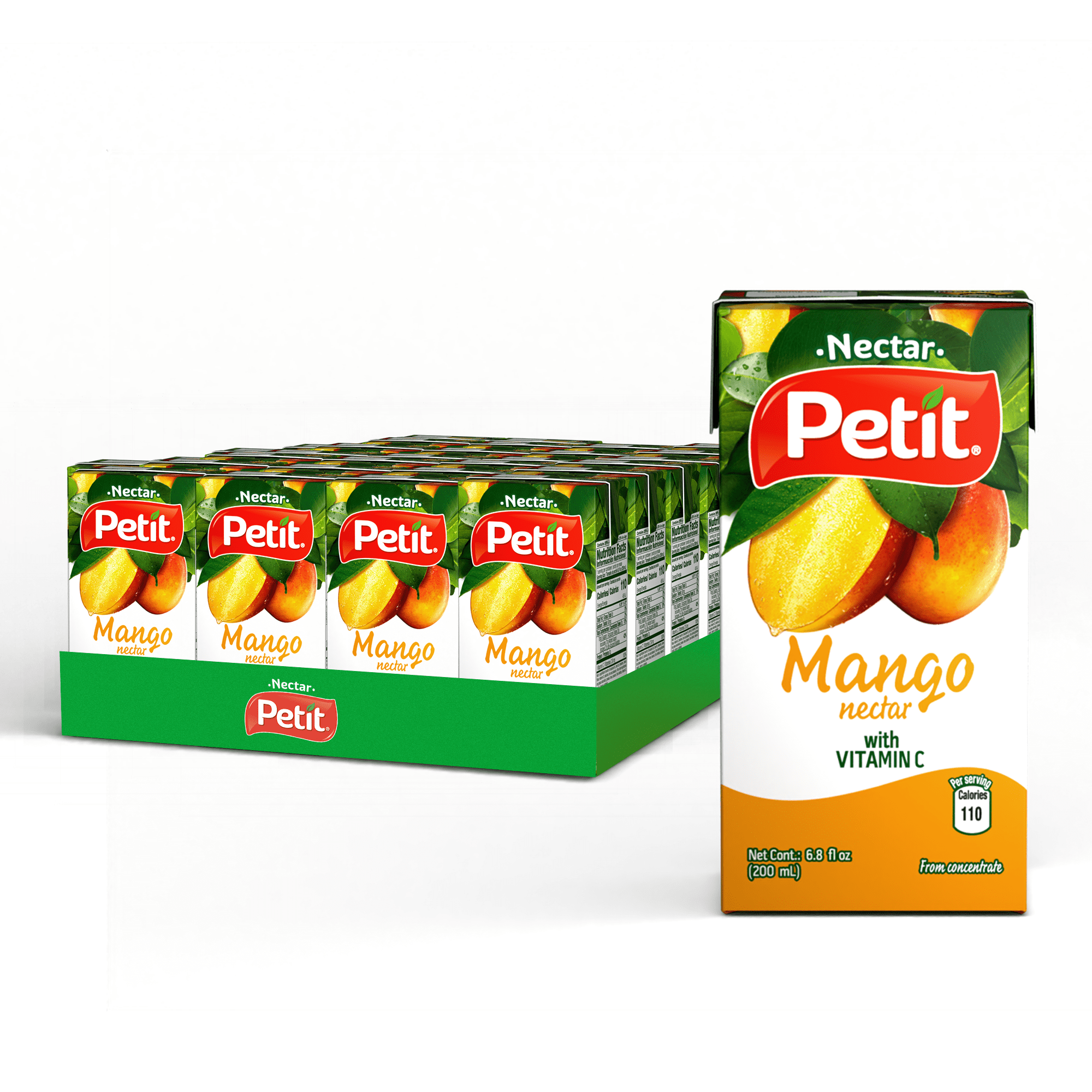 (8 pack) Petit Mango Nectar, 6.8 fl oz