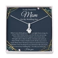 thumbnail image 1 of Petit Ribbon, Mother Of The Bride Gift From Daughter Mother Of The Bride Necklace From Bride Gift Mom Of Bride Present To Mom From Bride, Necklaces with Meaningful Messages Card Inside B2, 1 of 6