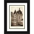 thumbnail image 1 of Petit, Victor 13x18 Black Ornate Wood Framed with Double Matting Museum Art Print Titled - Sepia Chateaux VI, 1 of 4