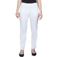 thumbnail image 1 of Alfred Dunner Womens Petite Classic Allure Fit Proportioned Pant With Elastic Comfort Waistband, 1 of 4