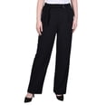 thumbnail image 1 of Petite Belted Scuba Crepe Pants, 1 of 4