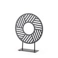 thumbnail image 1 of Petite Black Metal Round Geometric Sculpture, 1 of 6