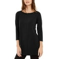 thumbnail image 1 of Petite Boat-Neck Tunic Deep Black PXS, 1 of 1