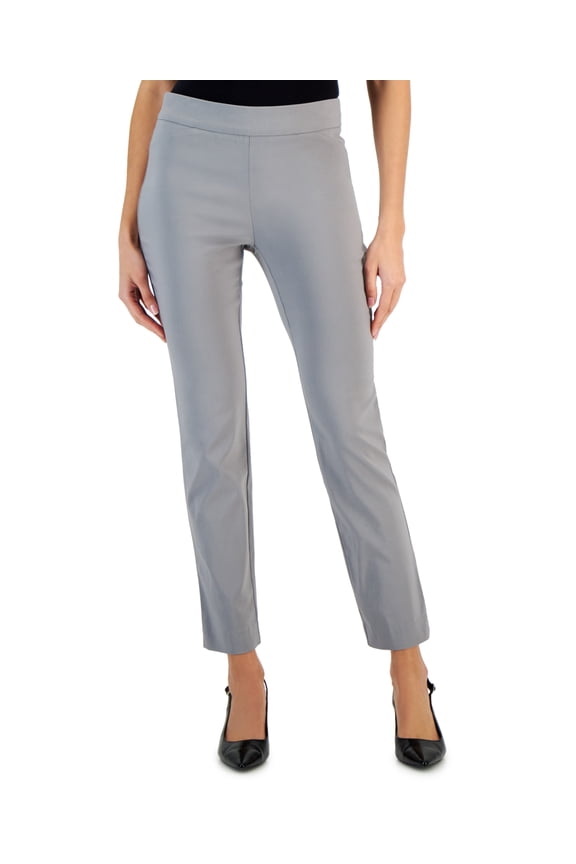 Petite Cambridge Stretch Slim-Leg Pants Lunar Grey PP