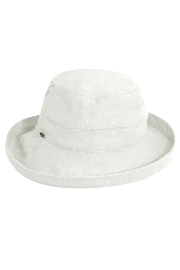 Petite Catalina Small Brimmed Sun Hat for Women with Small Heads 50+ UPF Sun Protection (White)