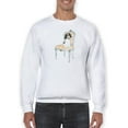 thumbnail image 1 of Petite Chien I Sweatshirt Men -June Erica Vess Designs, Male 3X-Large, 1 of 4