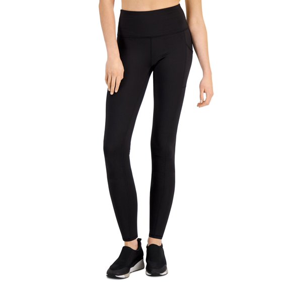 Petite Compression Pocket Full-Length Leggings Deep Black PP