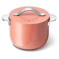 thumbnail image 1 of Petite Cooker - 2 Qt Ceramic Coated Pot - Free From Chemicals - Perfect for Rice, Grains, or Sauces - Perracotta, 1 of 7
