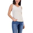 thumbnail image 1 of Petite Cotton Lace-Trim Tank Top Pebble PS, 1 of 1