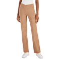 thumbnail image 1 of Petite Criss-Cross-Waistband Flare-Leg Pant Tan PS, 1 of 1