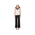 thumbnail image 1 of Petite Embossed Velvet Wide-Leg Pants Paisley Black Velvet PM, 1 of 1