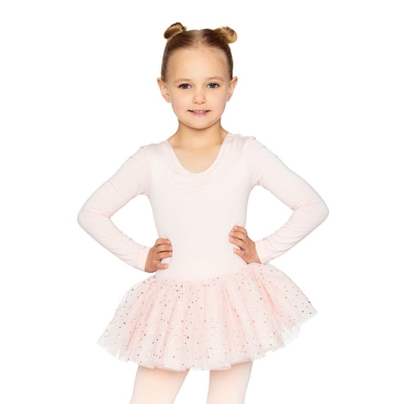 Petite Etoile Toddler Girls Long Sleeve Tutu Dress for Ballet/Dance