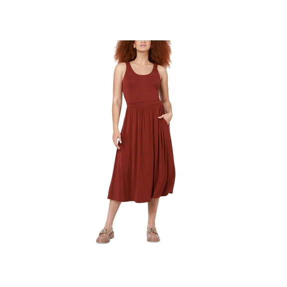 Petite Faux-Suede Leggings Red Rust PL