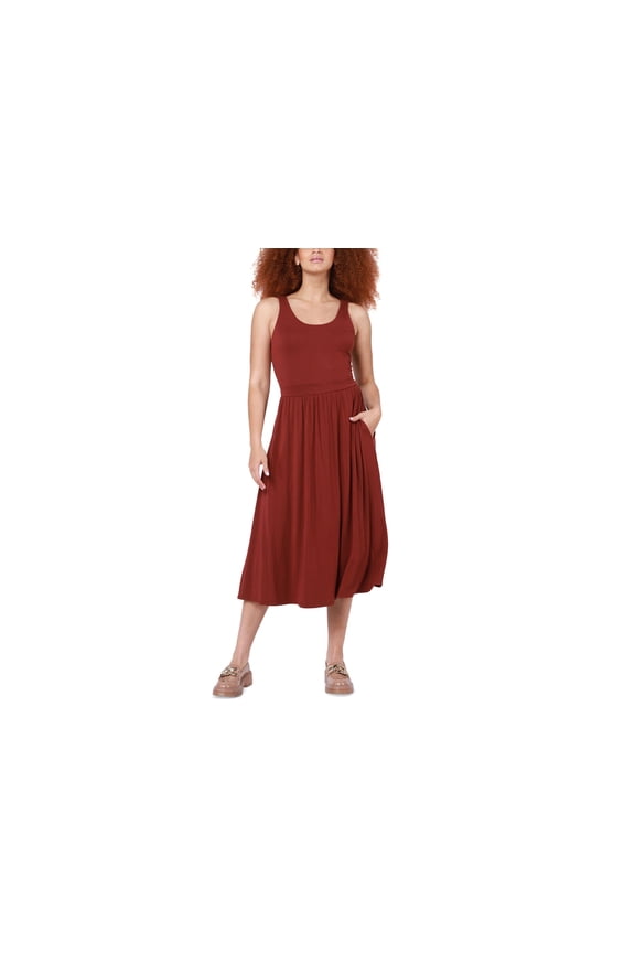 Petite Faux-Suede Leggings Red Rust PL