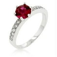 thumbnail image 1 of Petite Garnet Engagement Ring, Size : 05, 1 of 1